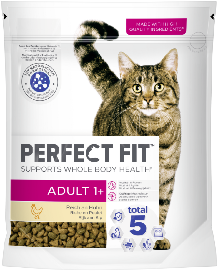 PERFECT FIT Katzen-Trockenfutter Adult 1+ mit Huhn